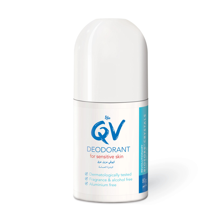 * QV Deodorant Roll-On For Sensitive Skin, 80g