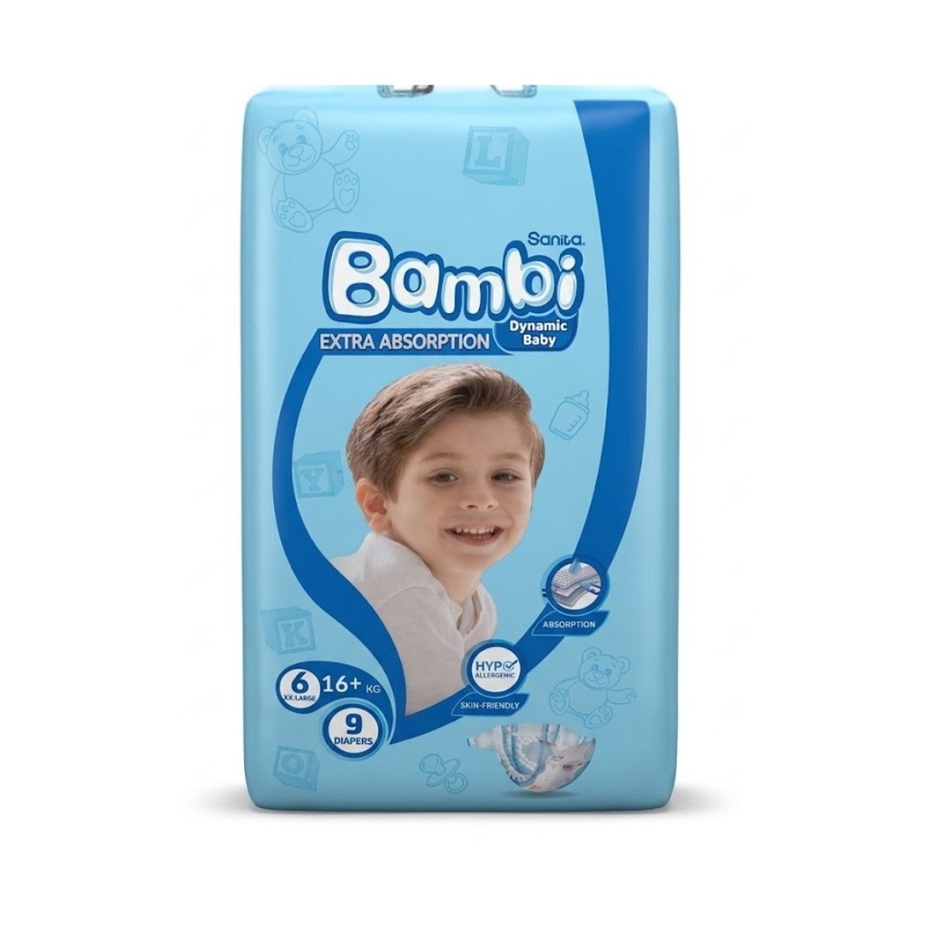 Sanita Bambi Size 6 (XXL), 9's - NEW