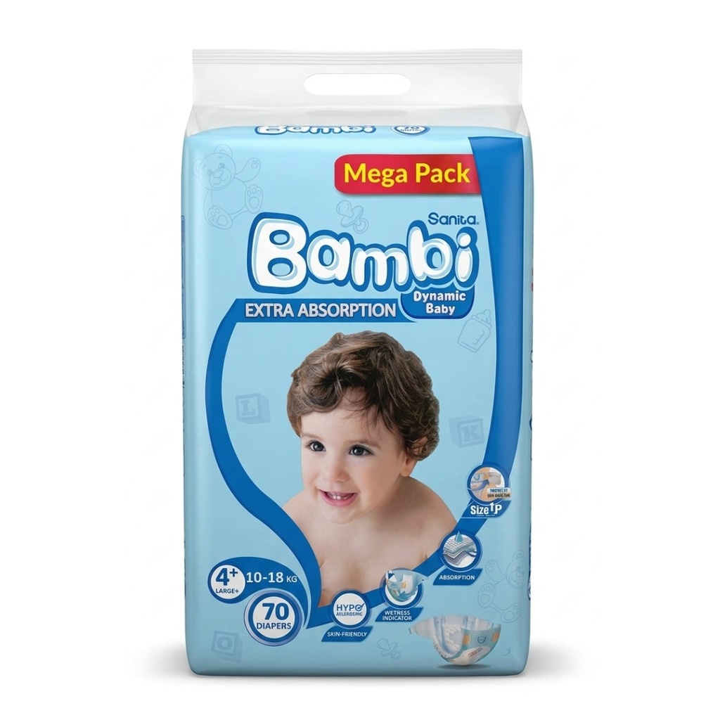 Sanita Bambi Size 4+ (L+), 70's - NEW
