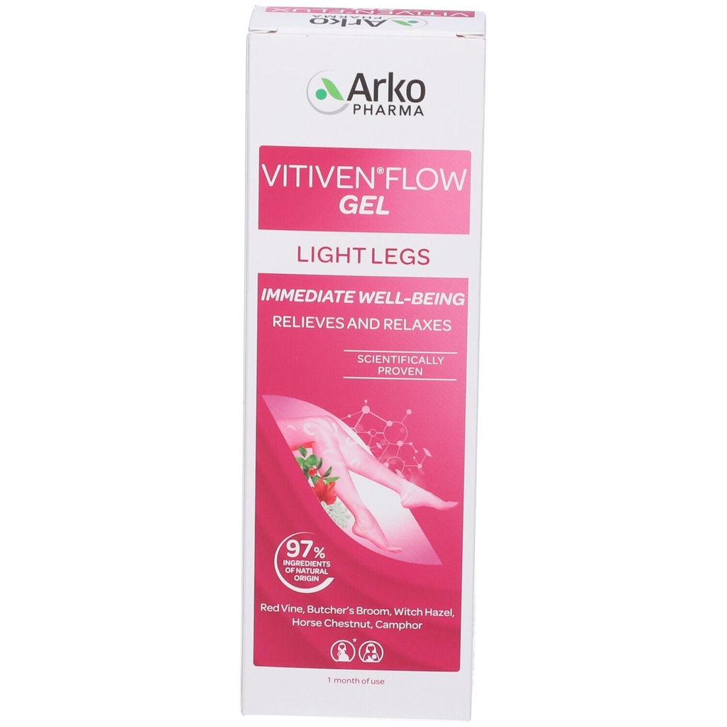 Vitiven Flow Light Legs Immediate Well-Being Gel, 150ml 