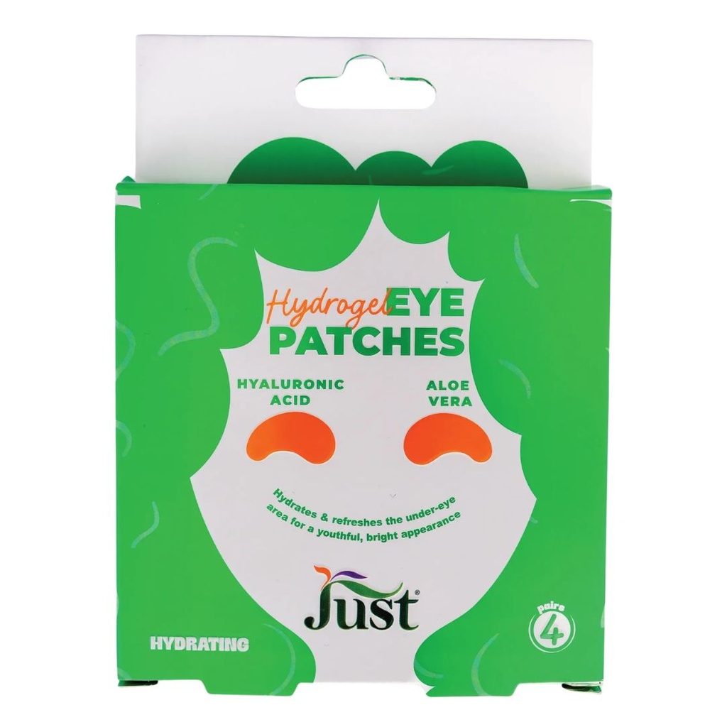 *Just Hydrogel Hyaluronic Acid & Aloe Vera Eye Patches, 4's