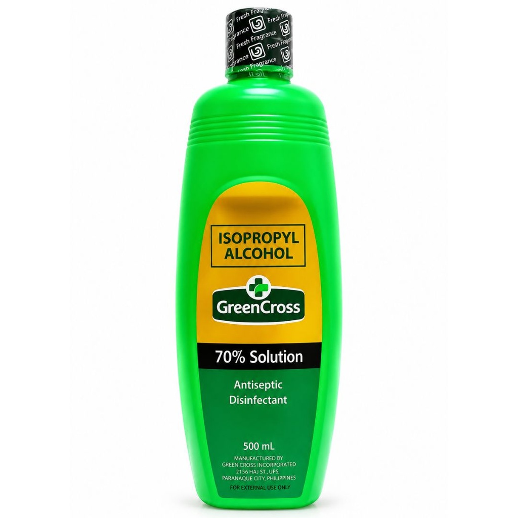 * GreenCross Isopropyl Alcohol 70% Solution, 500ml