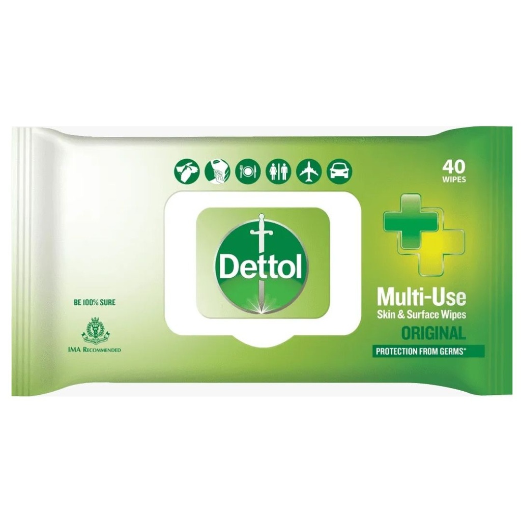 * Dettol Original Multi-Use Wipes, 40's