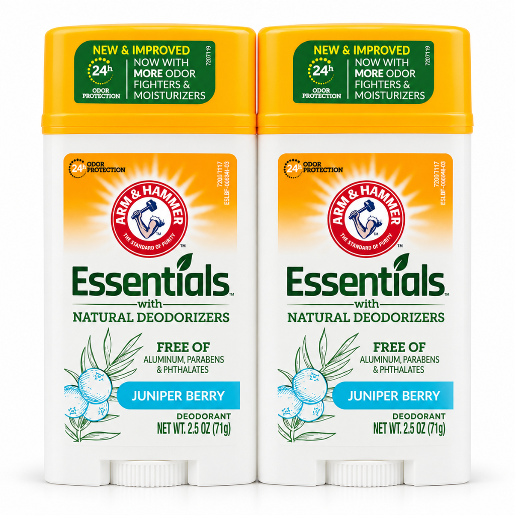 * Arm & Hammer Deodorant Essentials Wide Juniper Berry Stick, 2x71g - (25% OFF)