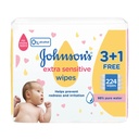 Johnson's Baby Wipes Extra Sensitive, 56's - (3+1 Free)
