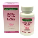 * Natures Bounty Hair, Skin & Nail Coated Caplets, 60's