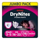 Huggies Drynites Girl Pants 4-7 Years, 16's