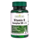 Natures Aid Vitamin B Complex 50 +Vitamin C Tablets, 30's