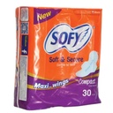 Sofy Maxi Wings Compact Pads, 30's
