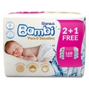 Sanita Bambi Pure & Senstive Wipes 64's - (2+1 Free)