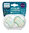 Avent Ultra Air Night Soother 0-6m, 2's