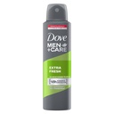 * Dove Men+Care Extra Fresh Antiperspirant Spray, 150ml
