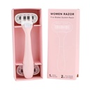 * Women Five Blades Shaving Kit - (1 Razor + 2 Cartridges)
