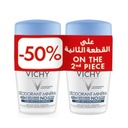 Vichy Deodorant 48H Mineral Roll-On, 50ml - Blue (1+50% Off On Second)
